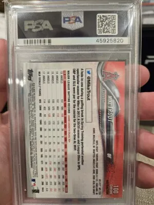 2018 Topps Chrome Mike Trout Batting-X-Fractor back