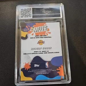 Topps Finest Muse Robert Horry back