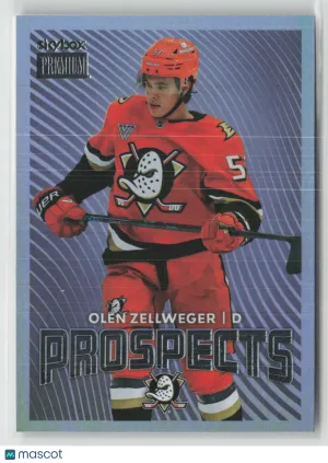 2024-25 Metal Universe Hockey Prospects Olen Zellweger #PP-14 front