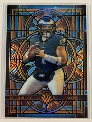 2025 Mosaic Jalen Hurts Stained Glass front