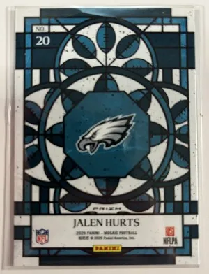 2025 Mosaic Jalen Hurts Stained Glass back