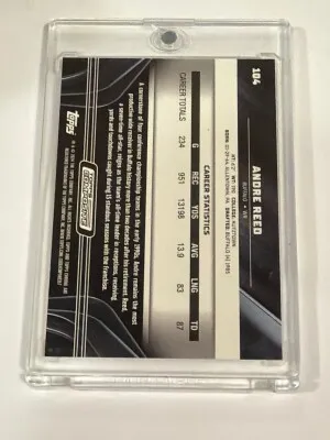 2024 Topps Chrome Black Andre Reed 1/1 Superfractor back