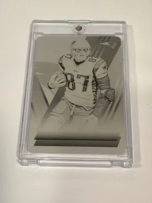 2014 Absolute Rob Gronkowski 1/1 Printing Plate front