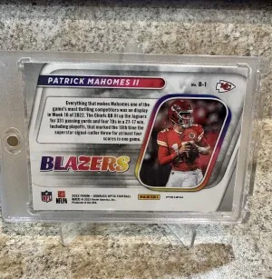 2022 Optic Blazers Patrick Mahomes Case Hit! back