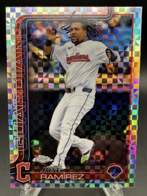Jose Ramirez 2025 (Guardians) Topps Chrome X-Fractor #12 front