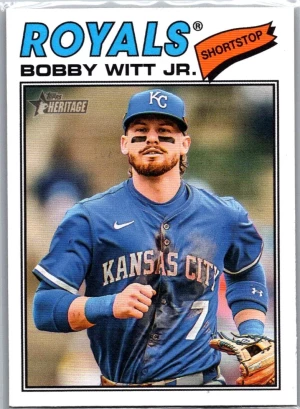 2026 Topps Heritage #160 Bobby Witt Jr. front