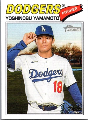 2026 Topps Heritage #371 Yoshinobu Yamamoto front