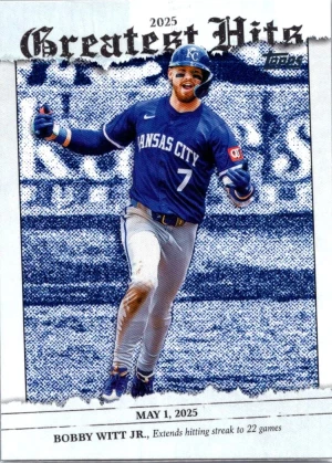2026 Topps #GH-18 Bobby Witt Jr. 2025 Greatest Hits front