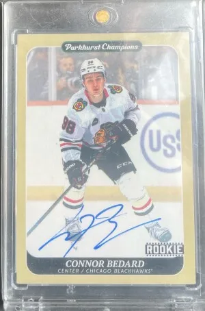 Connor Bedard Parkhurst Rookie Auto SSP front