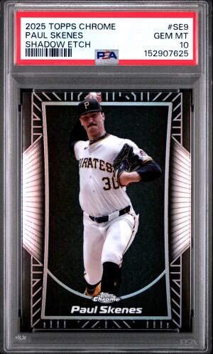 2025 Topps Chrome Shadow Etch Paul Skenes front