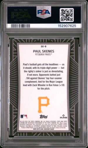 2025 Topps Chrome Shadow Etch Paul Skenes back