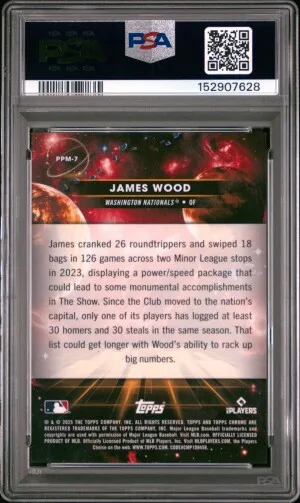 2025 Topps Cosmic Chrome Planetary Pursuit James Wood Planetary Pursuit-Mercury back