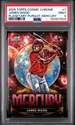 2025 Topps Cosmic Chrome Planetary Pursuit James Wood Planetary Pursuit-Mercury front