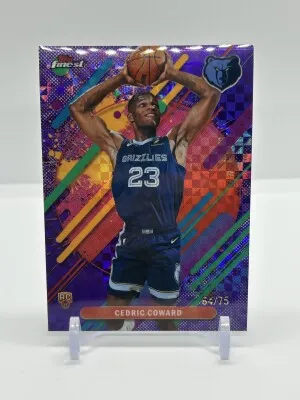 Cedric Coward 2026 Topps Finest Rookie Purple X-Fractor /75 front