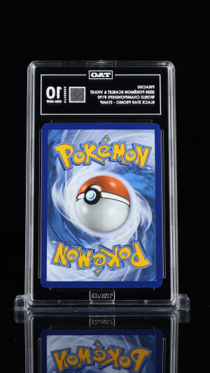 Pikachu 2024 Pokémon Scarlet & Violet Black Star Promos 2024 World Championships #190 back
