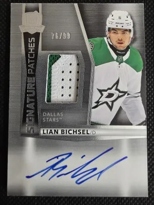2024-25 UD The Cup Lian Bichsel Signature Patches Auto /99 front