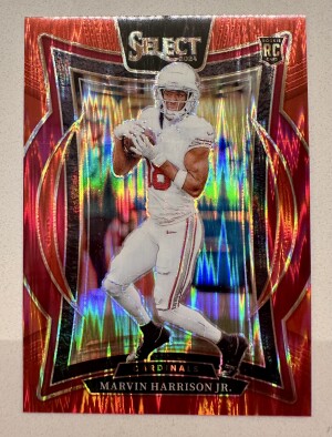 2024 Select Concourse Marvin Harrison Jr RC /249 Red Shock front