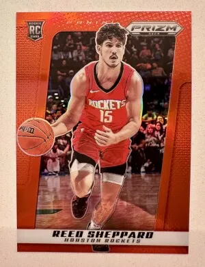 2024 Prizm Deca Reed Sheppard Red Prizm /199 RC front