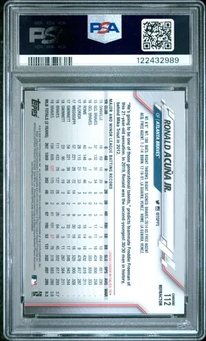 2020 Topps Chrome Ronald Acuna Jr. Sepia Refractor back