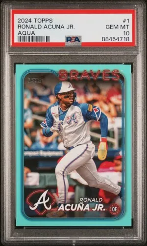 2024 Topps Ronald Acuna Jr. Aqua front