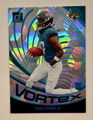 2024 Donruss Brian Thomas Jr. Vortex Cubic /50 RC front