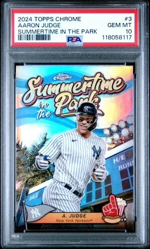 2024 Topps Chrome Summertime In The Park Aaron Judge front