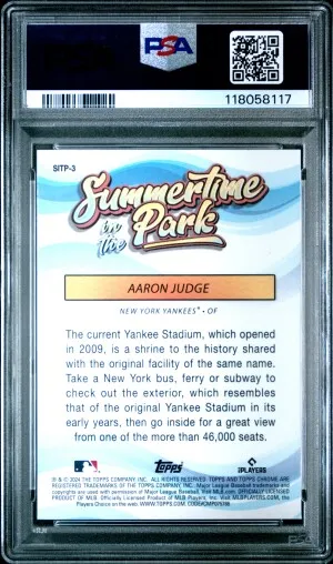 2024 Topps Chrome Summertime In The Park Aaron Judge back
