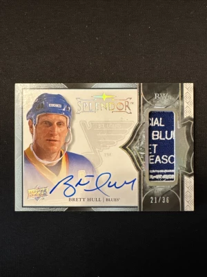 2017-18 Upper Deck Splendor - Brett Hull - Auto Patch Relic /36 front