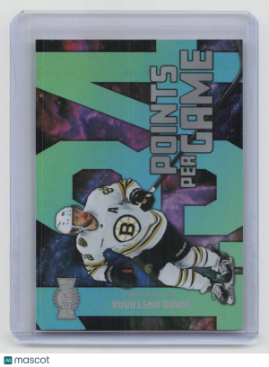 2024-25 Metal Universe Hockey Points Per Game David Pastrnak #PPG-20 front