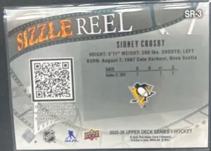 Sidney Crosby Sizzle Reel 2025-26 Series One back