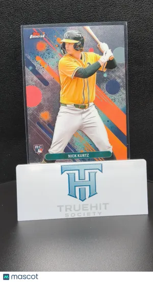 2024 Topps Finest Nick Kurtz #10 RC front