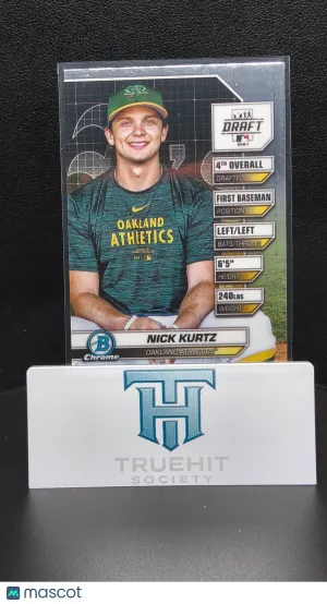2024 Bowman Chrome Draft Nick Kurtz #BDN-3 front