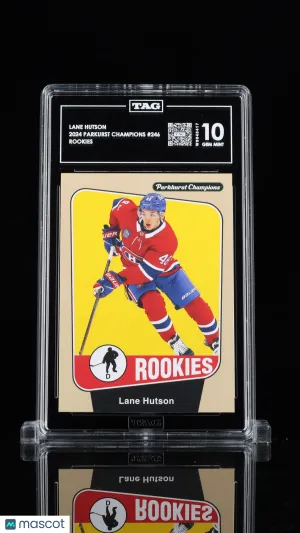 2024 Parkurst Champions Lane Hutson #246 Rookie TAG 10 front