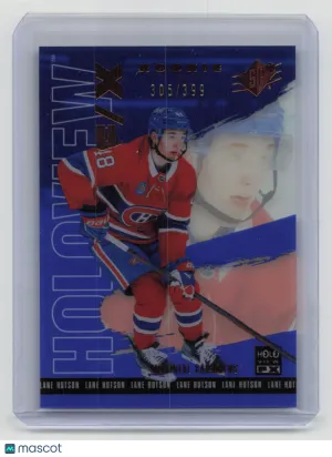 2024-25 Upper Deck SPx Holoview FX Lane Hutson #HV-32 Blue Rookie 305/399 front
