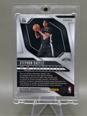 2024 NBA Prizm Stephon Castle back