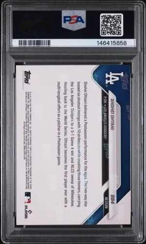 2025 Topps Now Shohei Ohtani back