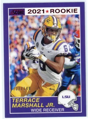 2021 Panini Chronicles Draft Picks #70 Terrace Marshall Jr. Score Retro 121/149