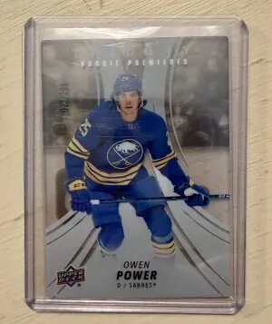 2022-23 Trilogy Owen Power Rookie Premiere 23/299 front