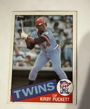 Kirby Puckett Topps 1985 Rc Card In Great Condition #536 front