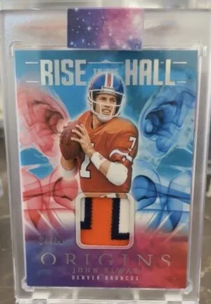 John Elway Origins Rise To The Hall Patch /99 3 Color Patch back