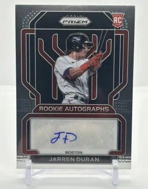Jarren Duran Prizm Rookie Auto back