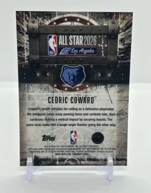 Cedric Coward 2025 Cactus Jack Rookie Lazer /25 back