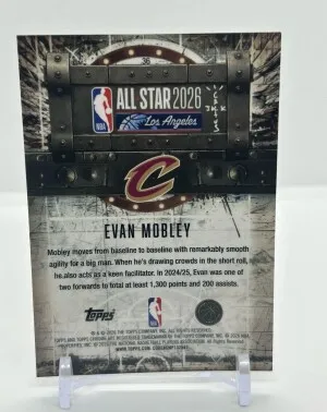 Evan Mobley 2025 Cactus Jack Black /10 SSP back