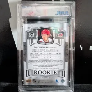 Scott Morrow The Cup RPA /249 back