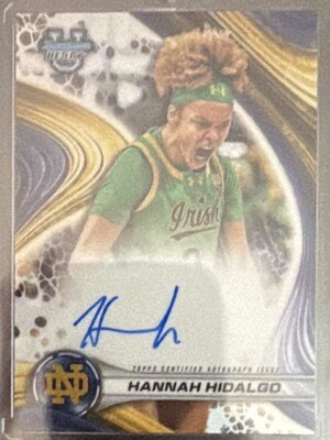 Hannah Hidalgo, 2024-25 Bowman University’s Best Basketball, Refractor AUTOGRAPH front
