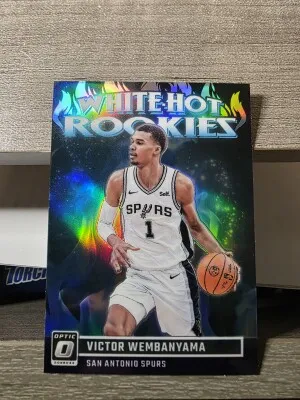 2023 Optic Victor Wembanyama White Hot Rookies Holo front