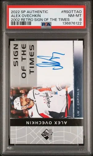 2022-23 SP Authentic Alexander Ovechkin Sign Of The Times Auto front