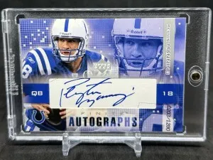 Peyton Manning 2003 Upper Deck Finite Autographs /1280 Auto #FA-PM Colts front