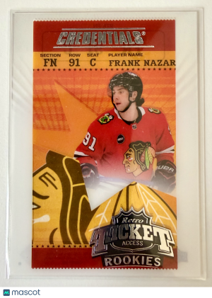 2024 Upper Deck Credentials Retro Ticket Access Frank Nazar Rookie front