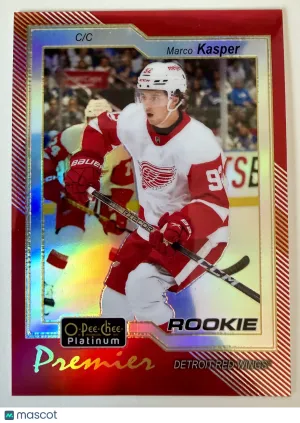 2024 O-Pee-Chee Platinum Premier Marco Kasper Red Rookie front